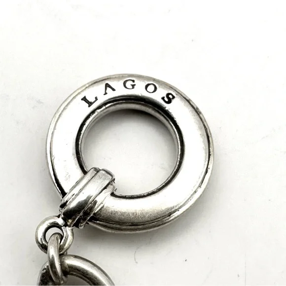 Lagos Silver Disc Charm Bracelet